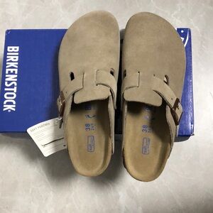 🎾birkenstock taupe Suede Men's Sandals